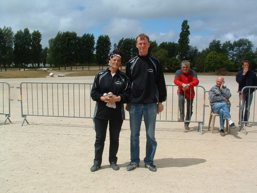 la finale du championnat de la manche doublette mixte