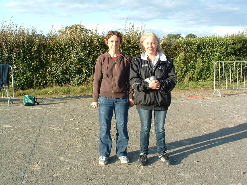 Stéphanie DLAFOSSE (championne) et Annick FAUVEL finaliste