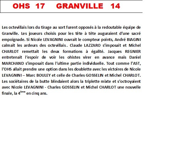 Coupe de la Manche vétéran - Les 1/2 finales Coupe de la Manche vétéran - Les 1/2 finales