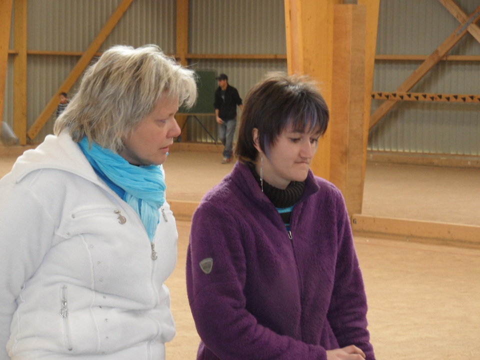 Les féminines de villebaudon en visite, merci mesdames!