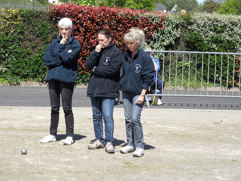 Mélanie - Sandrine TASSEL et Corinne NICOLLET, Championnes départementales  triplette féminine 2012