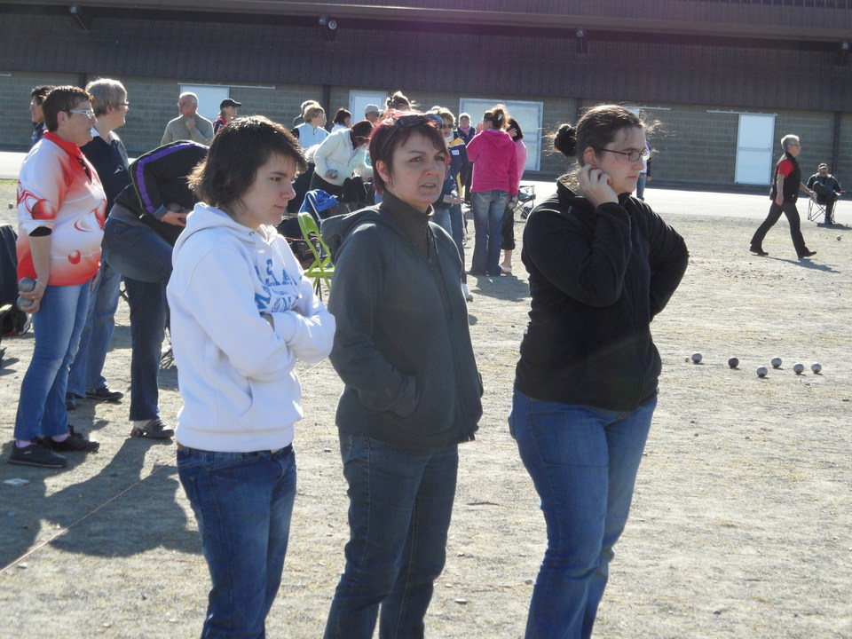 Mélanie - Sandrine TASSEL et Corinne NICOLLET, Championnes départementales triplette féminine 2012 Mélanie - Sandrine TASSEL et Corinne NICOLLET, Championnes départementales triplette féminine 2012