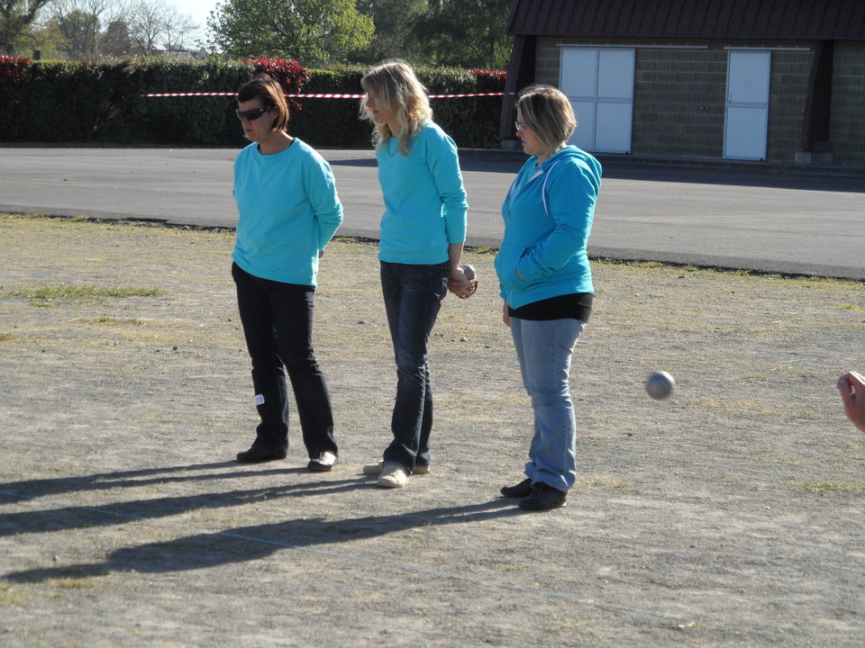 Mélanie - Sandrine TASSEL et Corinne NICOLLET, Championnes départementales  triplette féminine 2012