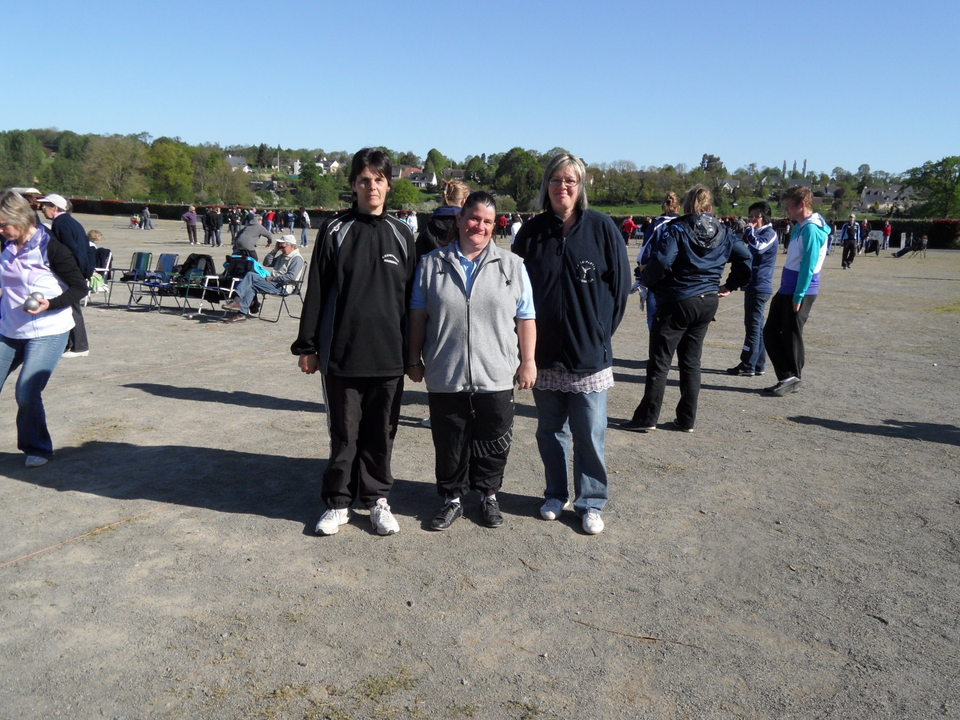 Mélanie - Sandrine TASSEL et Corinne NICOLLET, Championnes départementales triplette féminine 2012 Mélanie - Sandrine TASSEL et Corinne NICOLLET, Championnes départementales triplette féminine 2012