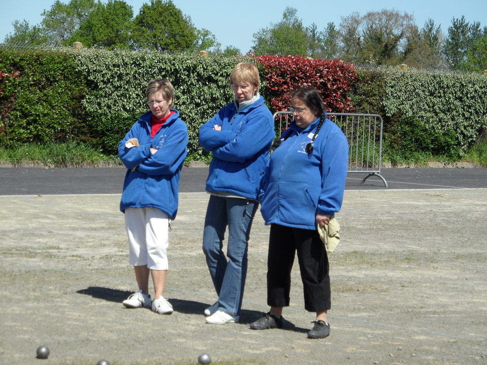 Mélanie - Sandrine TASSEL et Corinne NICOLLET, Championnes départementales  triplette féminine 2012