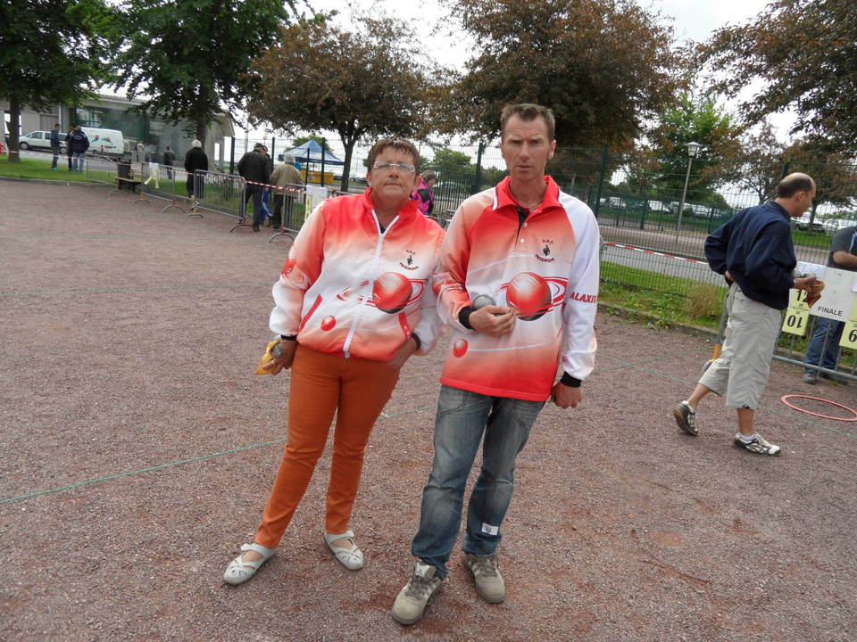 Les octevillais Brigitte MOUCHEL et Jérôme ALEXANDRE en 1/4 de finale