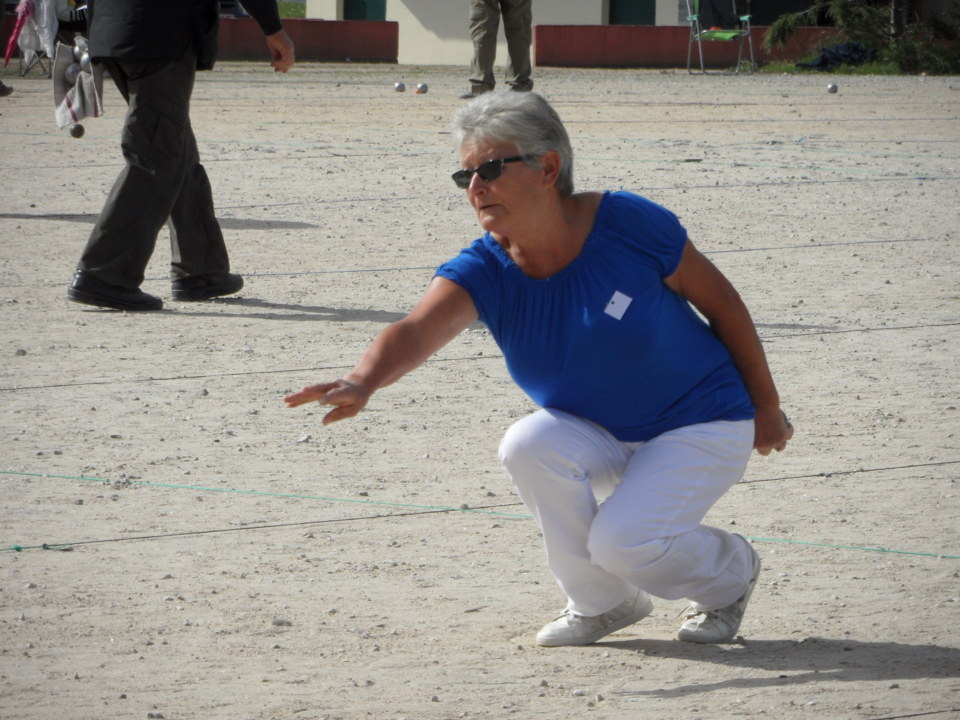 Patricia POUAHER ( triplette d'Agneaux), championne de la manche Tête à Tête vétérane