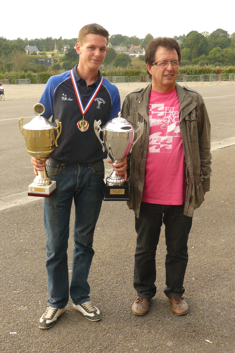 Benjamin avec son président Marcel SIRI