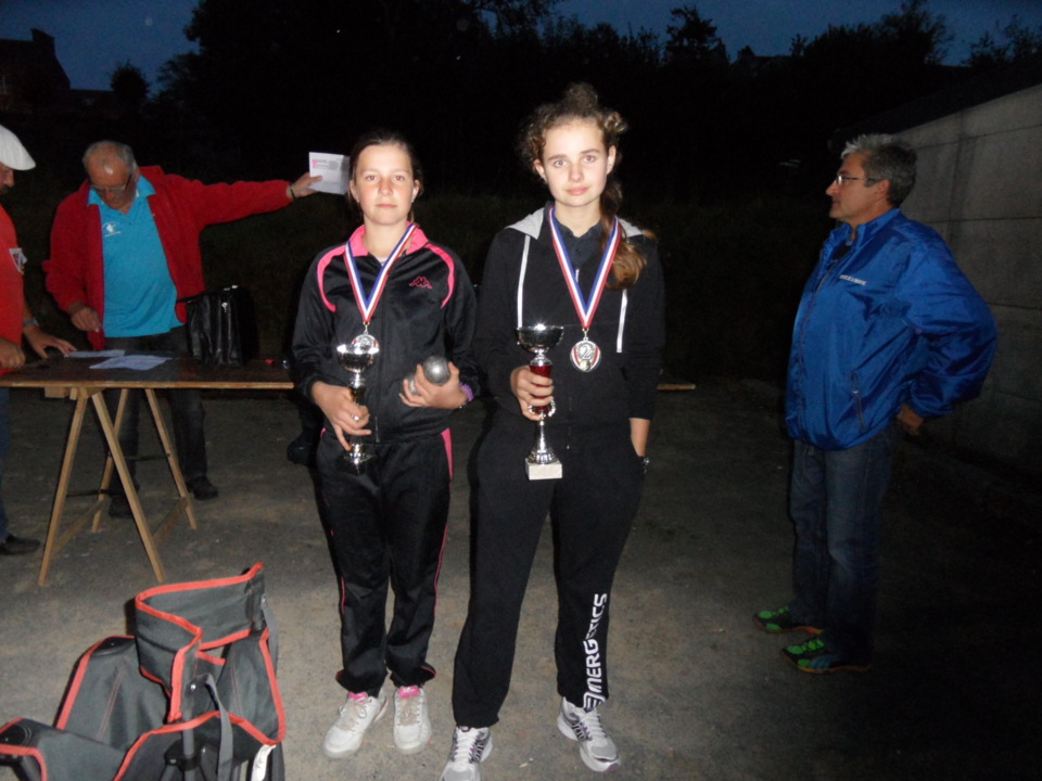 Les finalistes Océane et Céline. Une forte representation féminine . Bravo mesdemoiselles