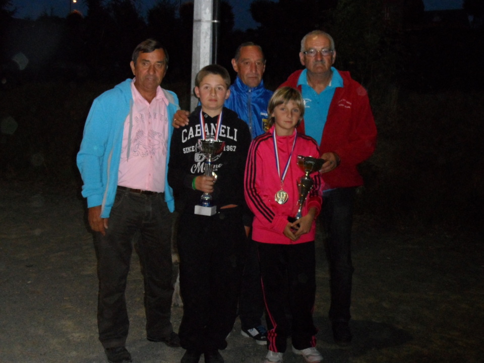 Lennie VIVIER (sourdeval) et Axel BLIAUT (OHS) champions doublette minime 2012