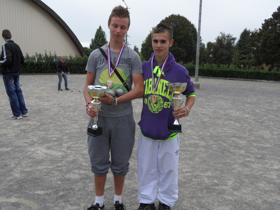 Steven LE MOIGNE (OHS) - Marvin AVININ ( BF) vainqueurs en junior Steven LE MOIGNE (OHS) - Marvin AVININ ( BF) vainqueurs en junior