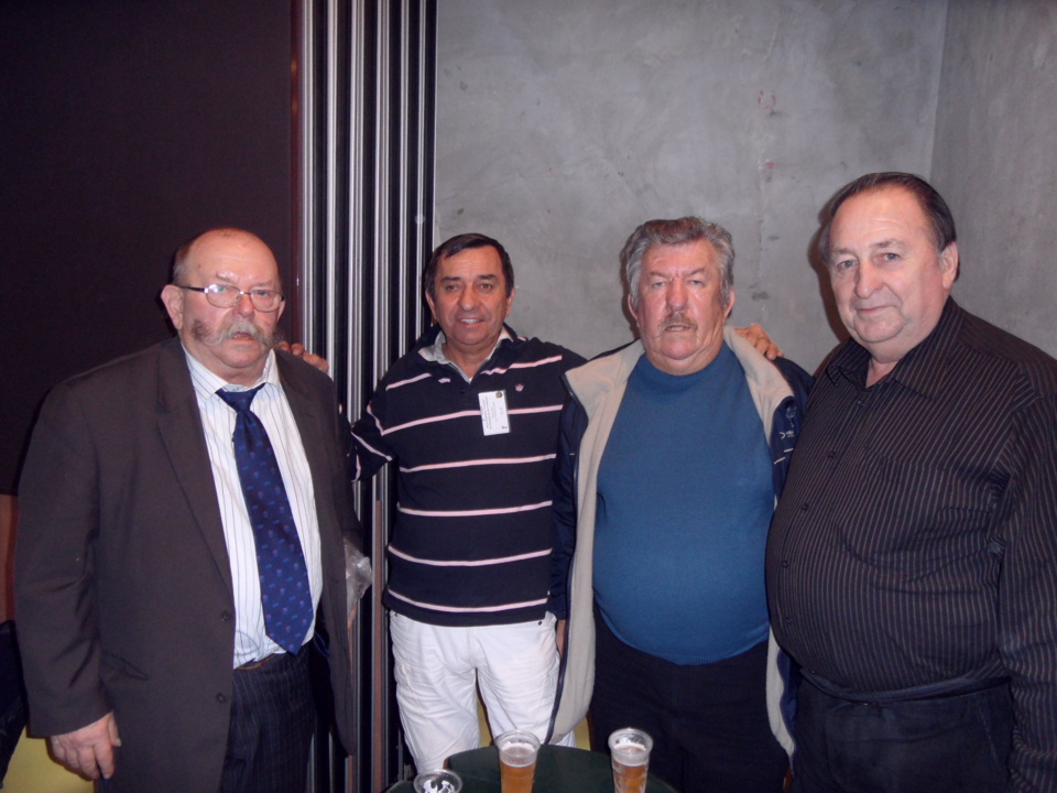 La délégation du comité 50  Bernard CHOUBRAC - Jean LEVAGNINI- Alain  MARION-Roger GRARD