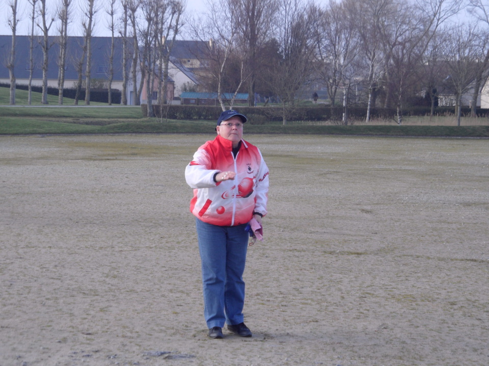 Suzie DUPRE, pointeuse de la doublette gagnante Suzie DUPRE, pointeuse de la doublette gagnante