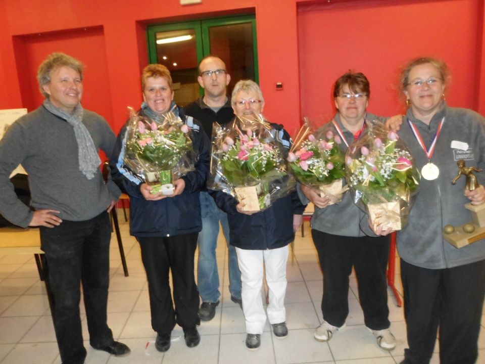 Les finalistes de la doublette féminines de ligue