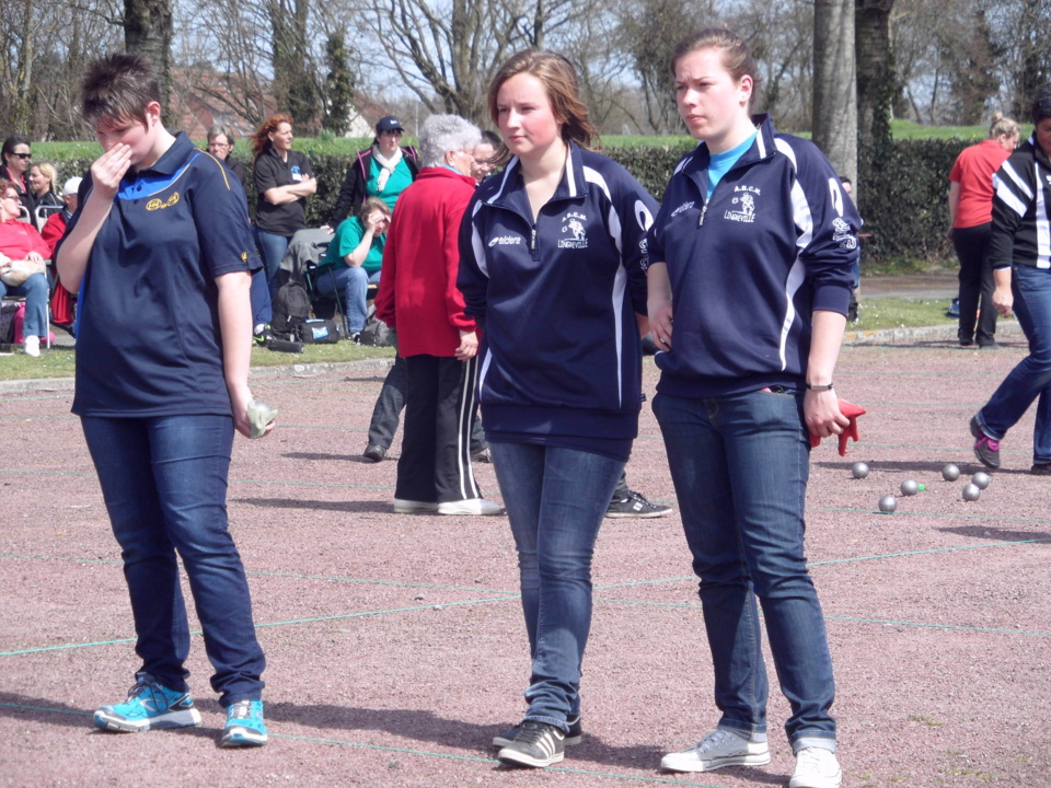 Sandrine PRIET et Sylvie POUTEAU (14) CHAMPIONNES DE LIGUE DOUBLETTE FEMININE