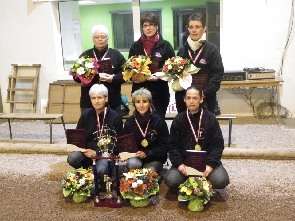 SAGA CHAMPIONNAT DE LIGUE 2013 - TRIPLETTE FEMININE - Charline MAZELINE - Annick RACARIE et Stéphanie DELAFOSSE ( AGNEAUX - 50) EPISODE N° 4
