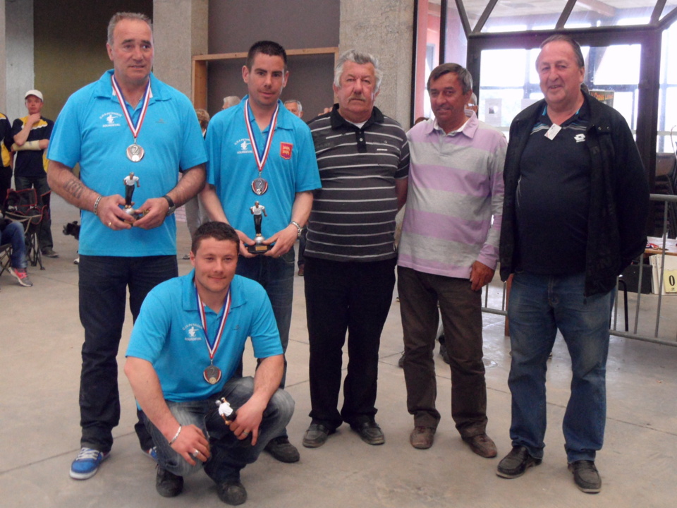 CHAMPIONNAT TRIPLETTE MASCULIN DEPARTEMENTAL - Ivan LE CANN - Franck ALIX et Julien PESTOUR (VILLEBAUDON)