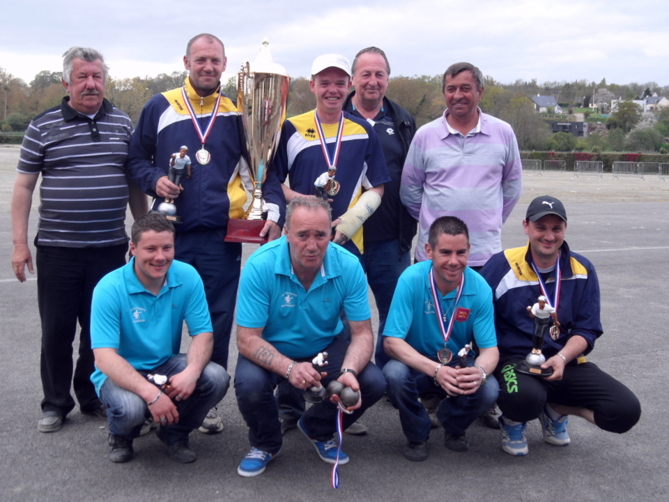 CHAMPIONNAT TRIPLETTE MASCULIN DEPARTEMENTAL - Ivan LE CANN - Franck ALIX et Julien PESTOUR (VILLEBAUDON)