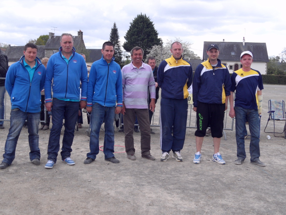 CHAMPIONNAT TRIPLETTE MASCULIN DEPARTEMENTAL - Ivan LE CANN - Franck ALIX et Julien PESTOUR (VILLEBAUDON)