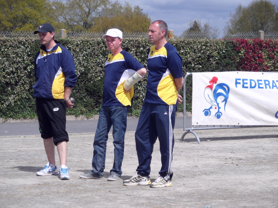 CHAMPIONNAT TRIPLETTE MASCULIN DEPARTEMENTAL - Ivan LE CANN - Franck ALIX et Julien PESTOUR (VILLEBAUDON)