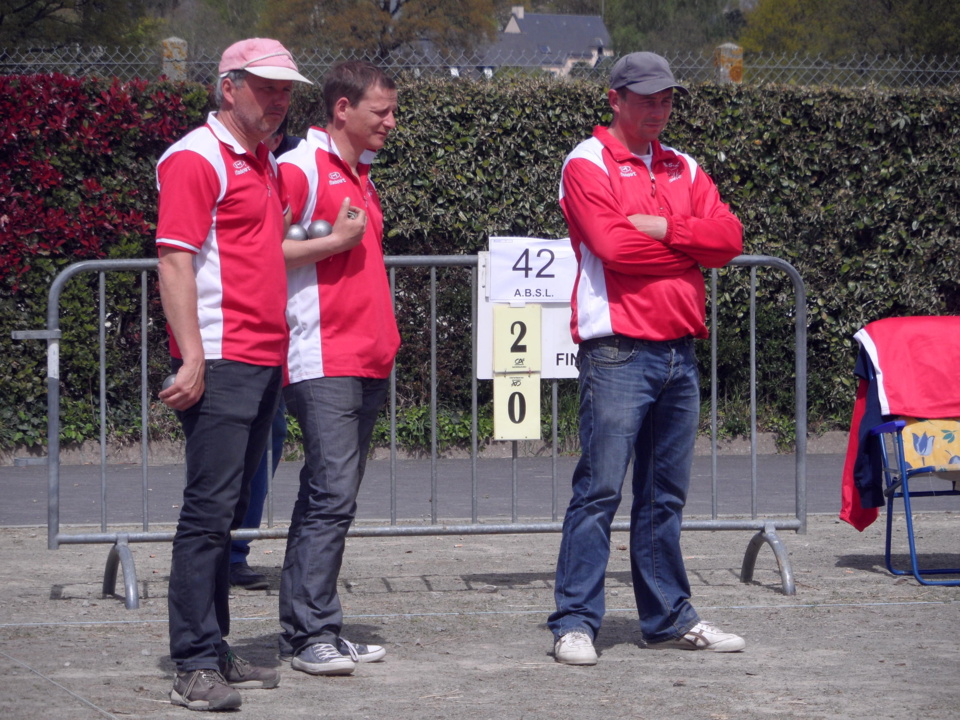 CHAMPIONNAT TRIPLETTE MASCULIN DEPARTEMENTAL - Ivan LE CANN - Franck ALIX et Julien PESTOUR (VILLEBAUDON)