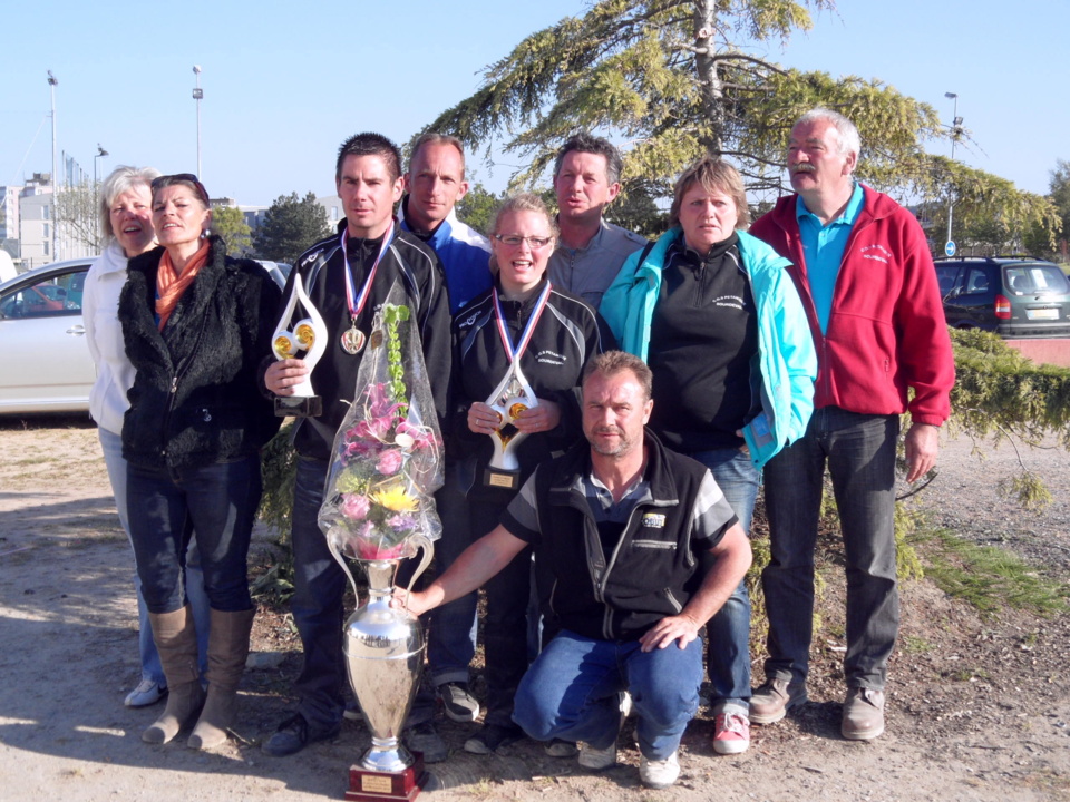 Championnat départemental doublette mixte à Tourlaville - Wenda CLEMENT et John DEROUET Sacrés