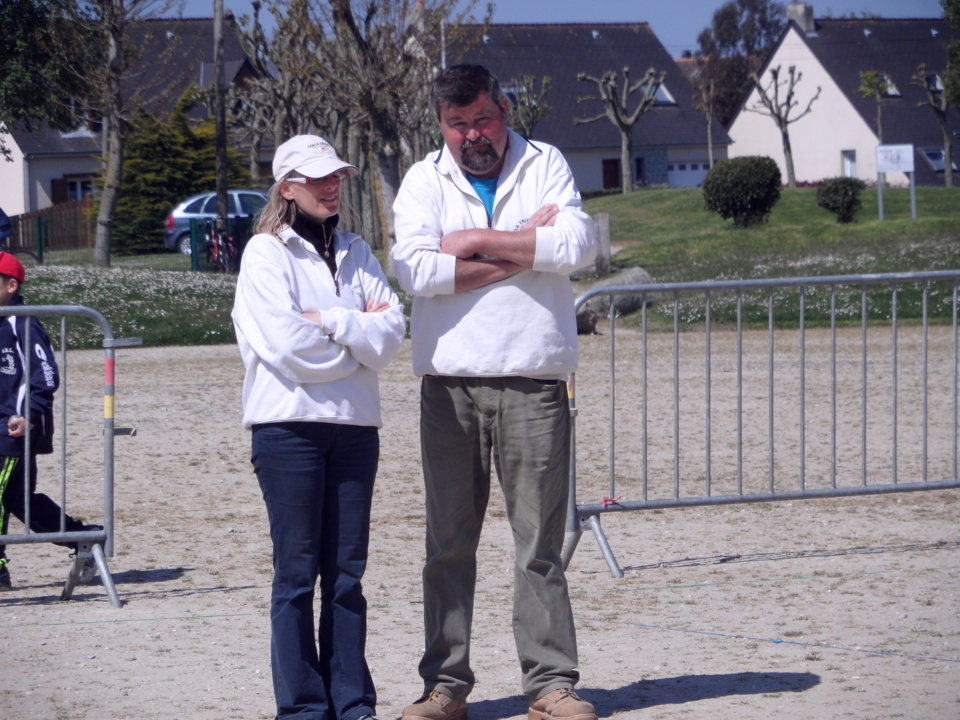 Championnat départemental doublette mixte à Tourlaville - Wenda CLEMENT et John DEROUET Sacrés