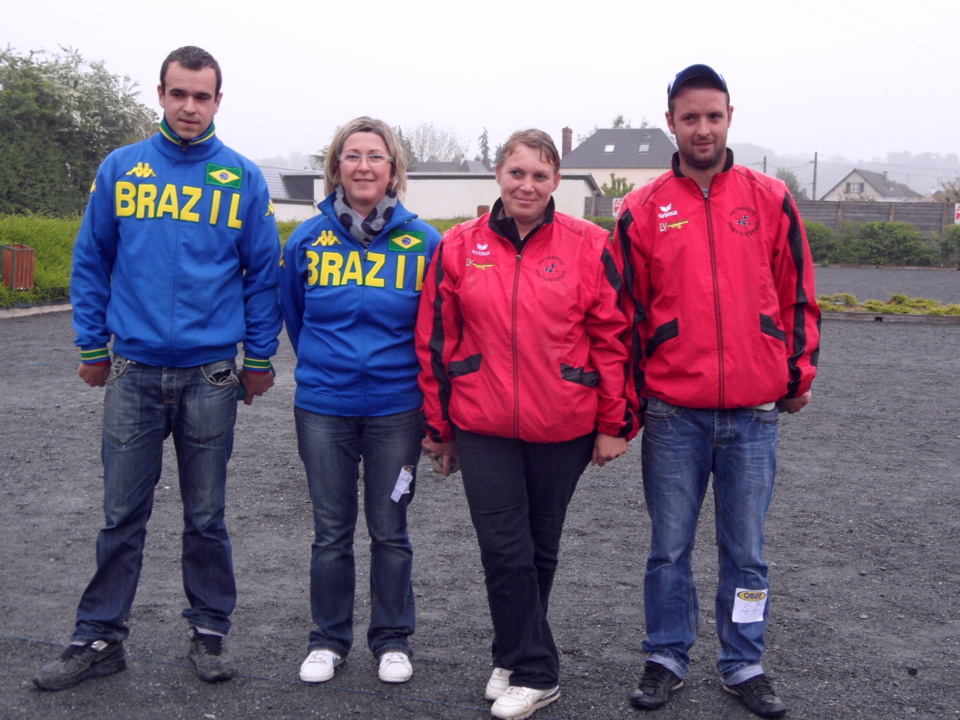 Saga championnat de ligue n°6 - Sabrina LEBAS et Thibault HOLLEY champions doublette mixte 2013