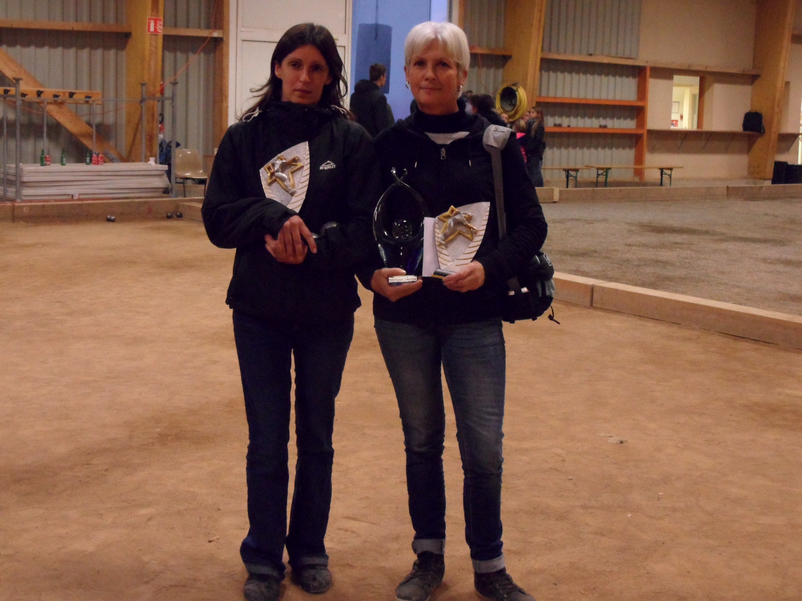 Emilie BARON et Annick RACARIE vainqueur de la doublette féminine