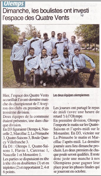 INTERCLUBS A OLEMPS INTERCLUBS A OLEMPS