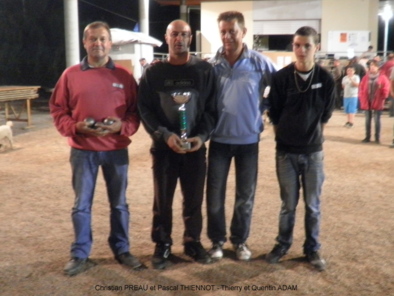 Résultat du doublettes nocturnes Résultat du doublettes nocturnes