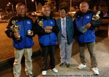 Résultats du championnat du Cher triplette vétéran
