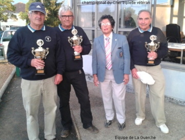 Résultats du championnat du Cher triplette vétéran