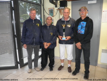 Résultats du doublette vétéran à ORVAL Résultats du doublette vétéran à ORVAL