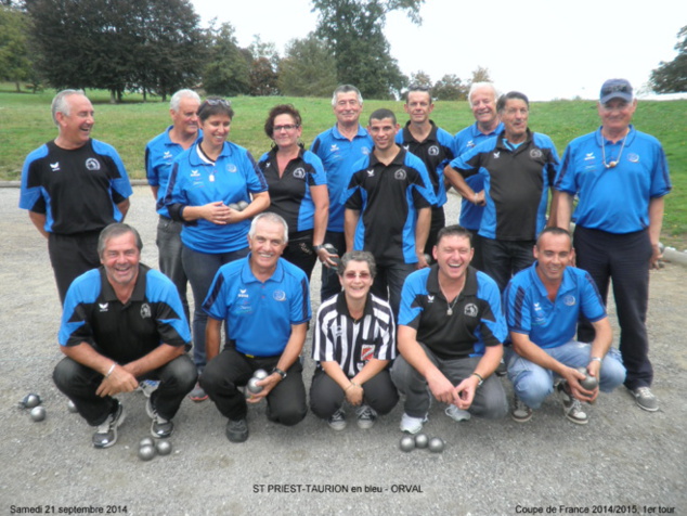 Résultat coupe de France: ST PRIEST TAURION - ORVAL