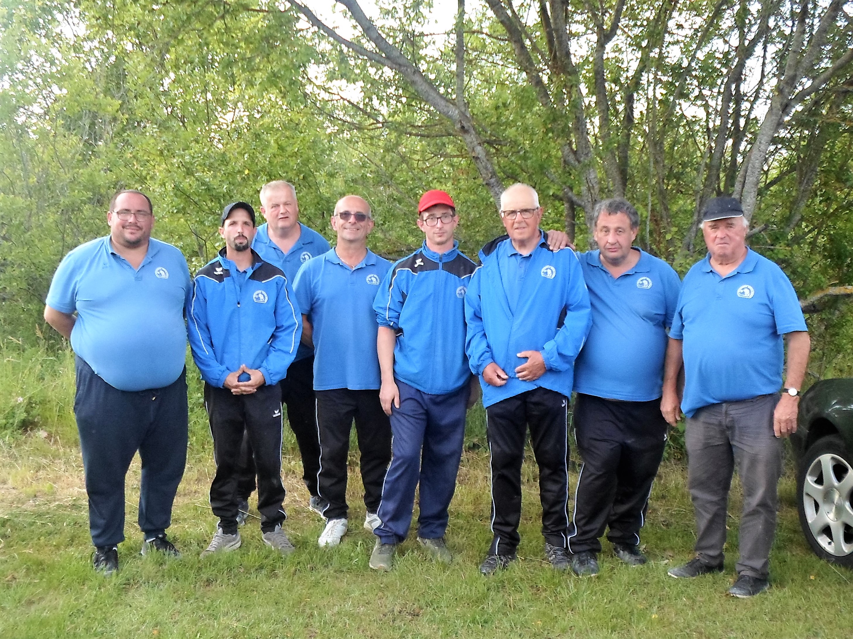 ORVAL division 5C: Jérôme, Yves, Francis, Christian (coach), Christopher, José, Jean-Marc, Claude