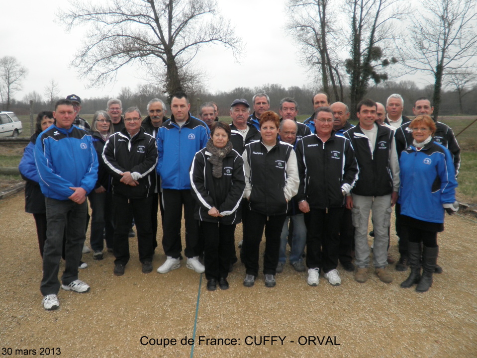 Coupe de France 2013: CUFFY - ORVAL