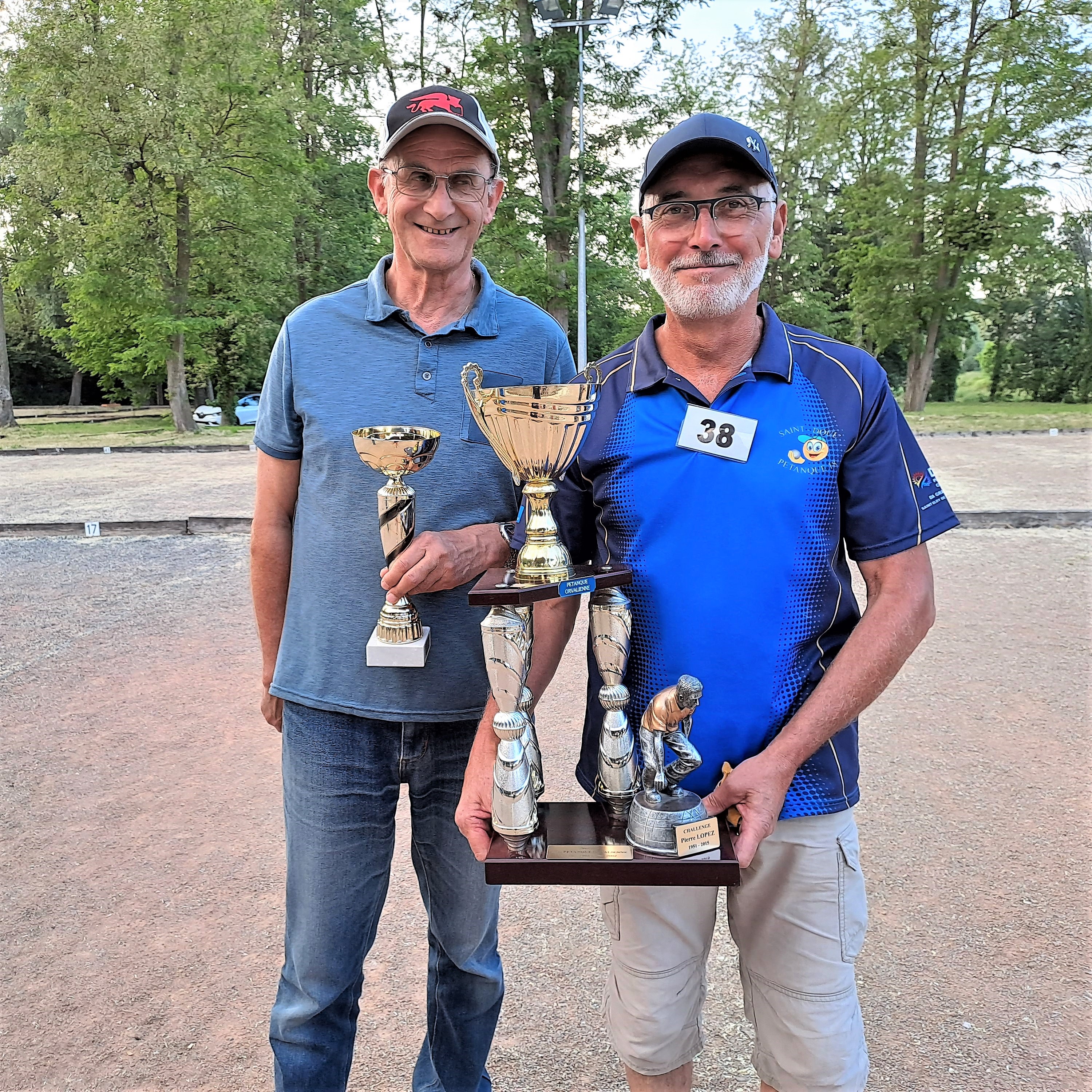 Christian et Gilles, vainqueurs du challege