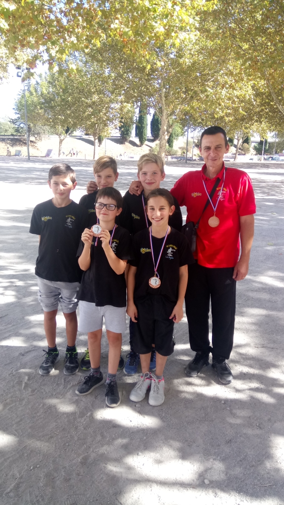 les benjamins/minimes sont champions de l'aude et troisième à la ligue