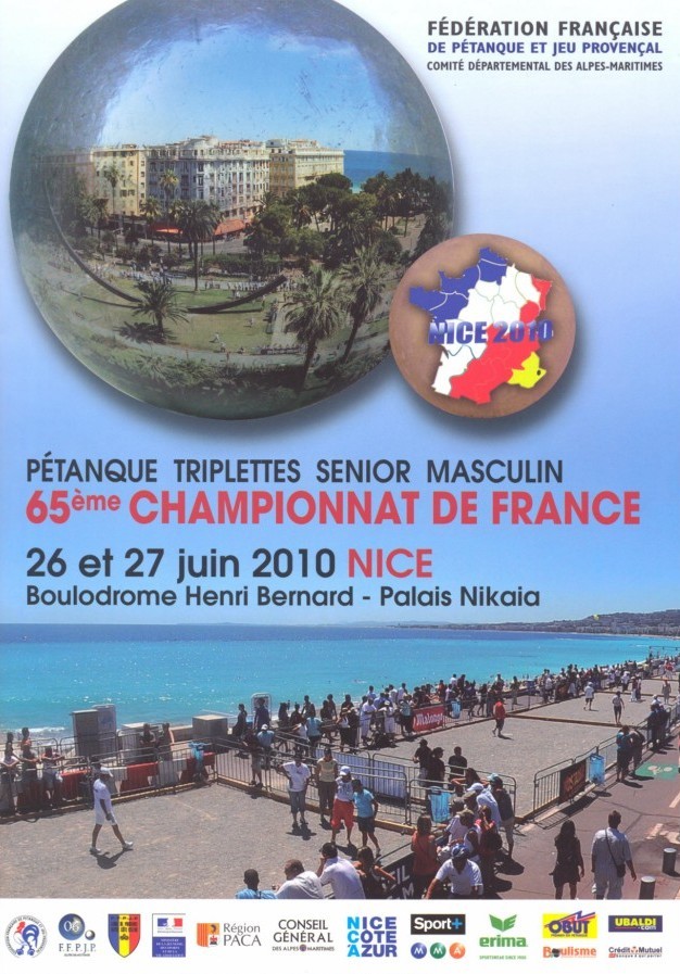 Championnat de France Triplettes séniors Nice 2010