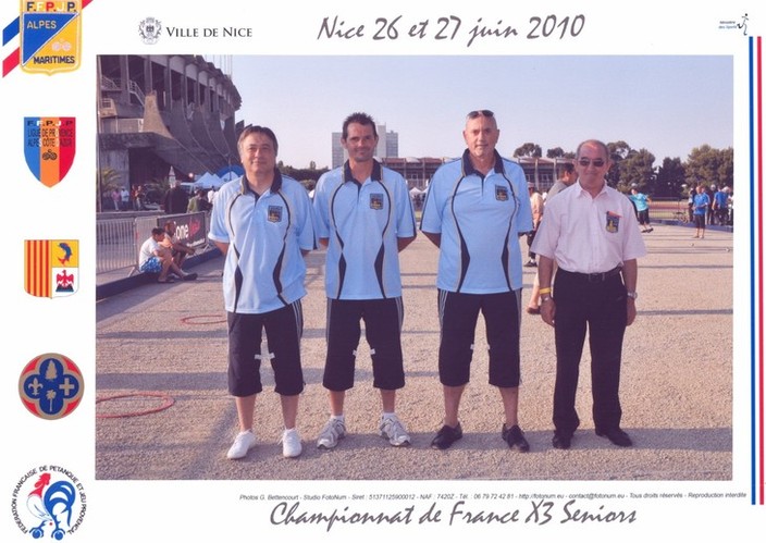 Championnat de France Triplettes séniors Nice 2010