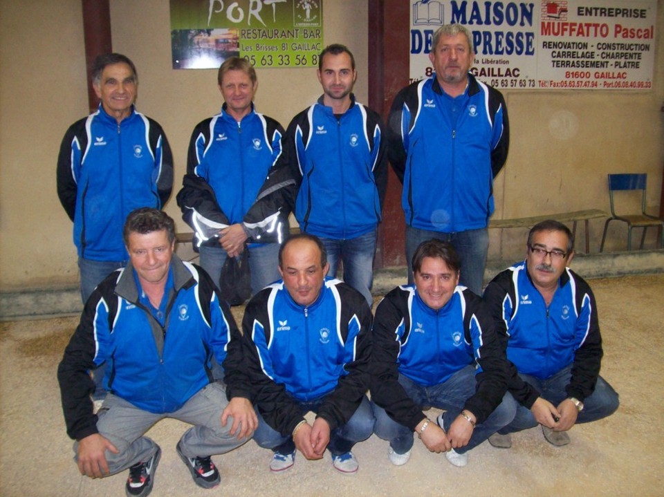 Gerard Briol, Dominique Rivet, Benoit Puginier, Eric Birbés, Bernard Estaffin, Michel Ouchène, Raphaël Ruiz et Narcisse Da Costa
