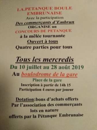 Concours Été 2019