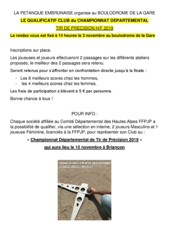 SELECTIF CLUB TIR DE PRECISION SELECTIF CLUB TIR DE PRECISION