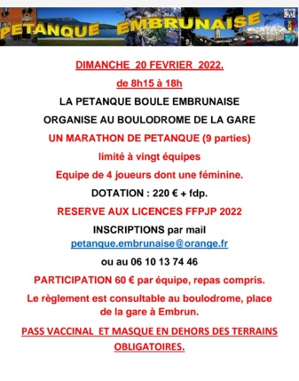Marathon 20 Février 2022