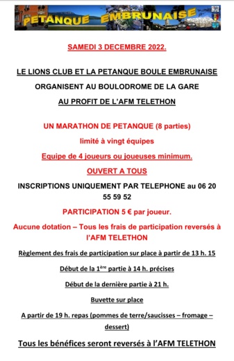 Marathon du Téléthon