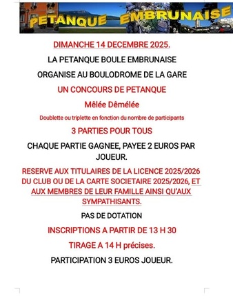 Assemblée général du 14 Décembre 2025