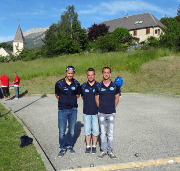 Mickaël , Kevin et Aurélien avant leur 1/8ème de finale