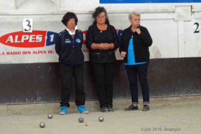 Yolande et Jany pendant les "poules"