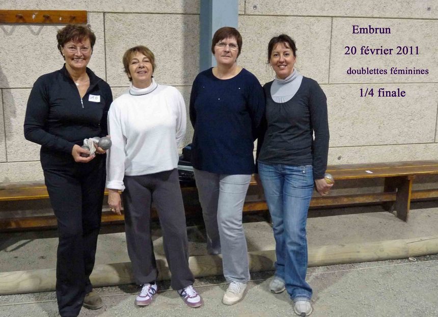 Doublettes féminines Doublettes féminines